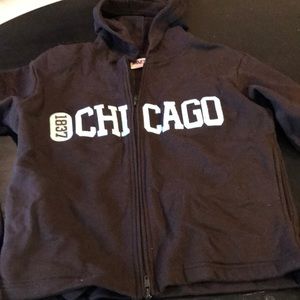 Looks New Women’s Small Chicago Brown Hoodie
